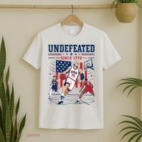 Undefeated Since 1776 Basketball USA T-Shirt thumb 2