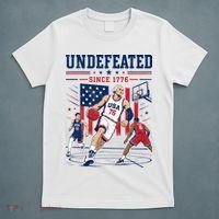 Undefeated Since 1776 Basketball USA T-Shirt thumb 5