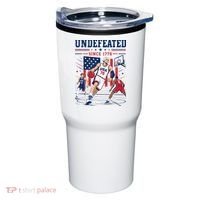 Undefeated Since 1776 Basketball USA Tumbler thumb 0