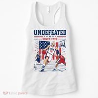 Undefeated Since 1776 Basketball USA Women's Tank Top thumb 0