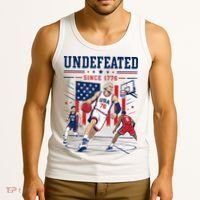 Undefeated Since 1776 Basketball USA Tank Top thumb 3