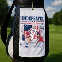 Undefeated Since 1776 Basketball USA Golf Towel thumb 2