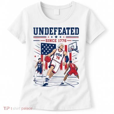 Undefeated Since 1776 Basketball USA Women's T-Shirt