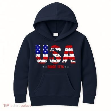 Usa Since 1776 Kids Hoodie