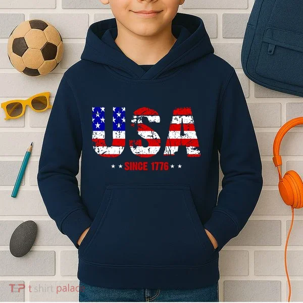 Usa Since 1776 Kids Hoodie