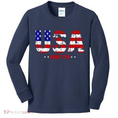 Usa Since 1776 Kids Long Sleeve Shirt