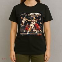 Undefeated Since 1776 Basketball Vintage USA T-Shirt thumb 4