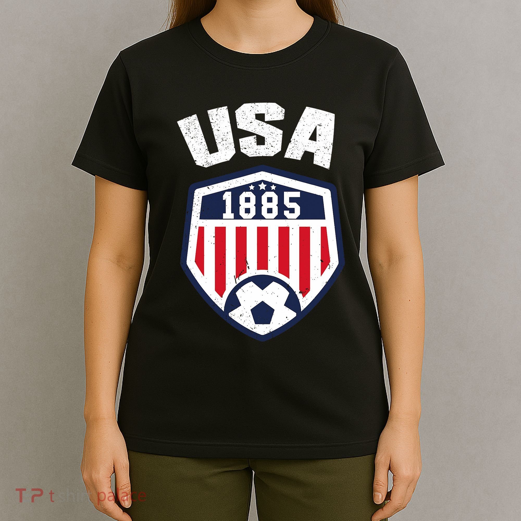 USA Soccer 1885 American Soccer USA Jersey Fan T-Shirt