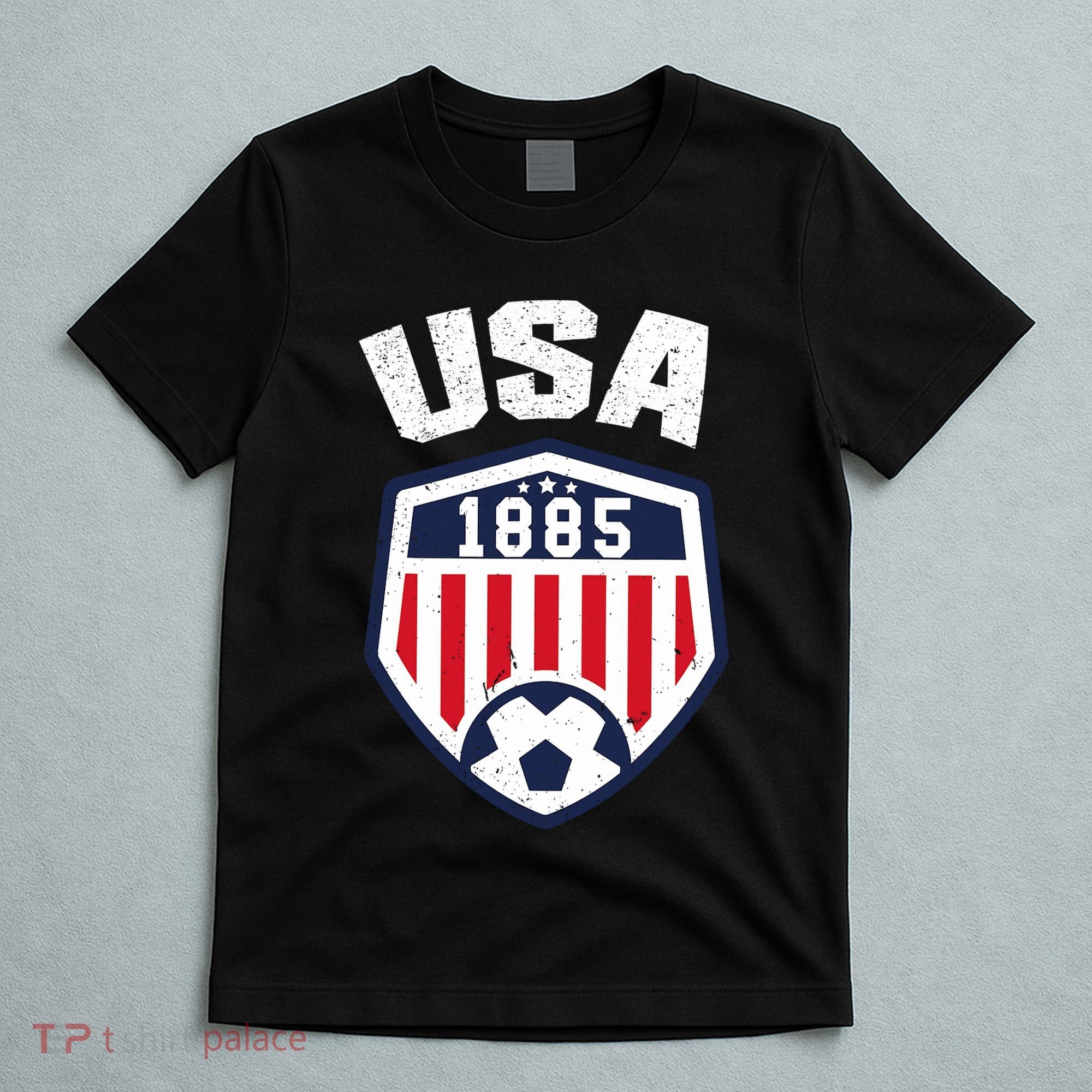 USA Soccer 1885 American Soccer USA Jersey Fan T-Shirt