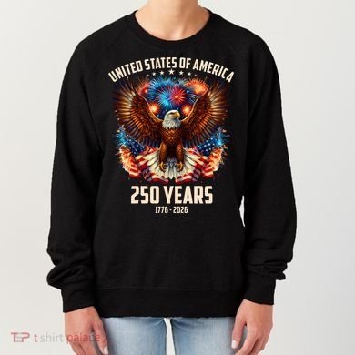 United States 250 Years 1776-2026  Fireworks Eagle Women's Sweatshirt