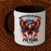 United States 250 Years 1776-2026  Fireworks Eagle Coffee Mug thumb 2
