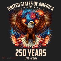 United States 250 Years 1776-2026  Fireworks Eagle Hat thumb 2