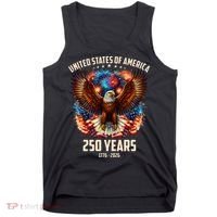 United States 250 Years 1776-2026  Fireworks Eagle Tank Top thumb 0