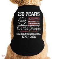 USA Semiquincentennial 250th Anniversary America Celebration Gift Doggie Tank thumb 0