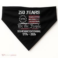USA Semiquincentennial 250th Anniversary America Celebration Gift USA-Made Doggie Bandana thumb 0