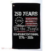 USA Semiquincentennial 250th Anniversary America Celebration Gift Golf Towel thumb 0