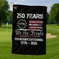 USA Semiquincentennial 250th Anniversary America Celebration Gift Golf Towel thumb 1