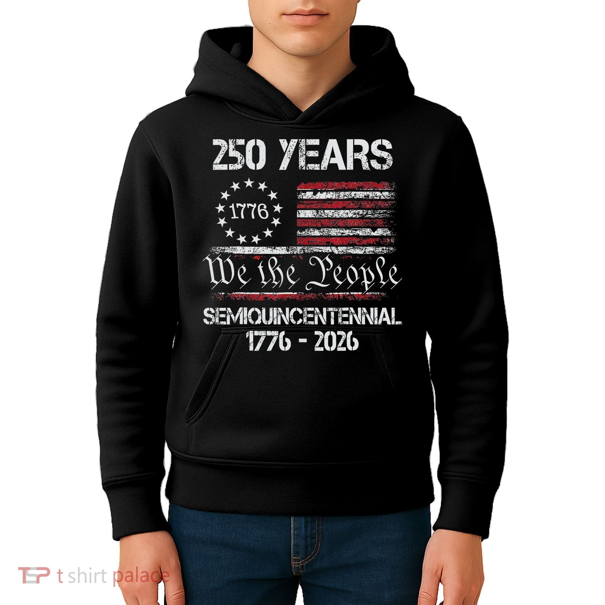 USA Semiquincentennial 250th Anniversary America Celebration Gift Kids Hoodie