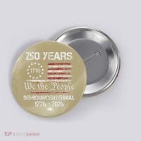 USA Semiquincentennial 250th Anniversary America Celebration Gift Button thumb 0