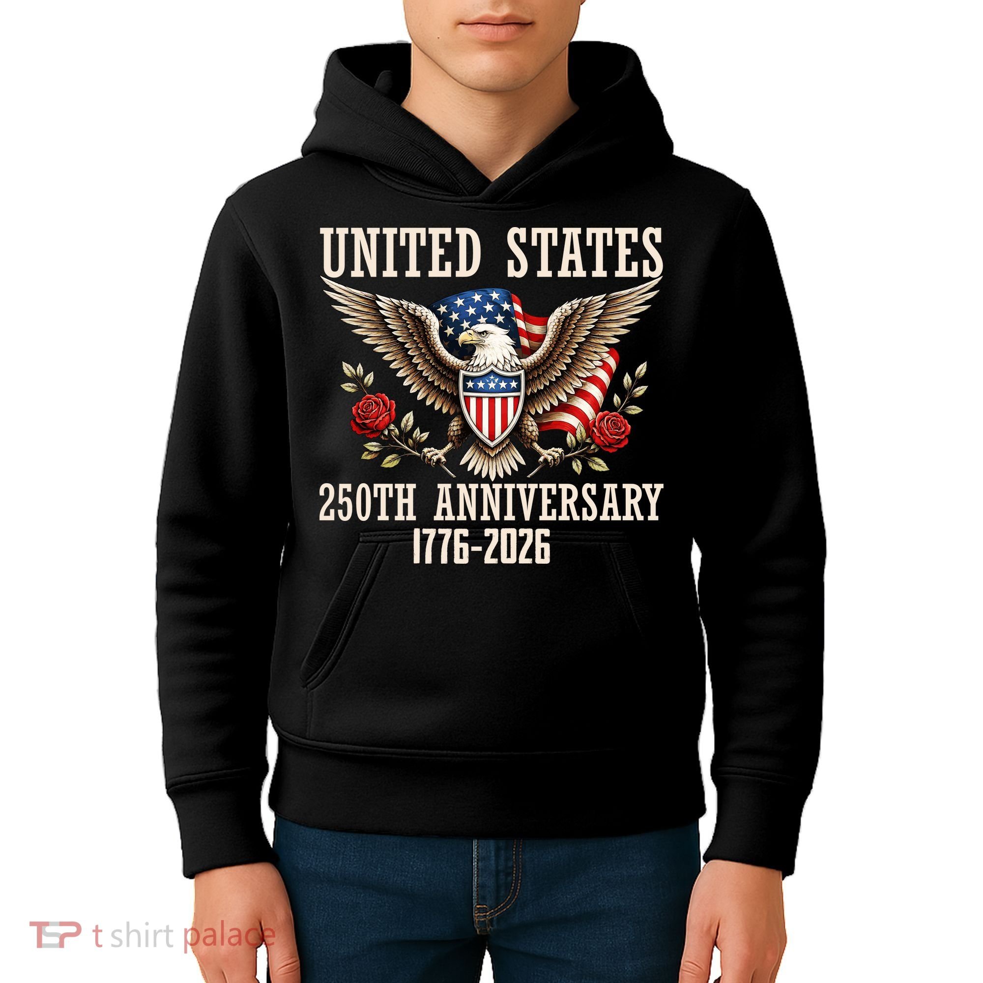 United States 250th Anniversary 1776-2026 Kids Hoodie