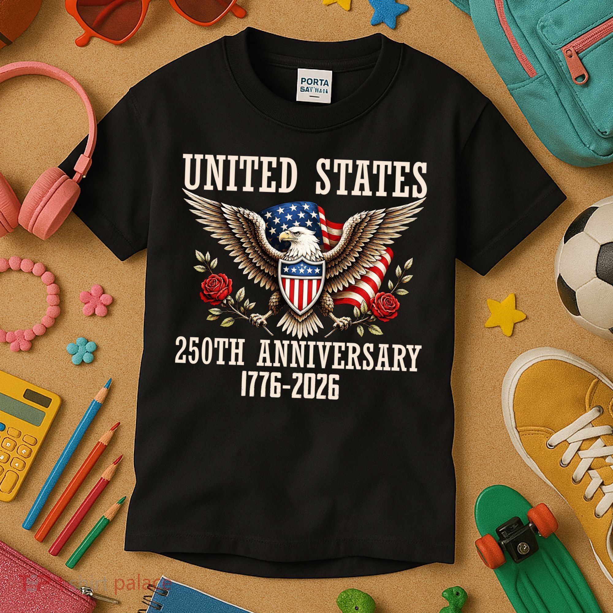 United States 250th Anniversary 1776-2026 Kids T-Shirt