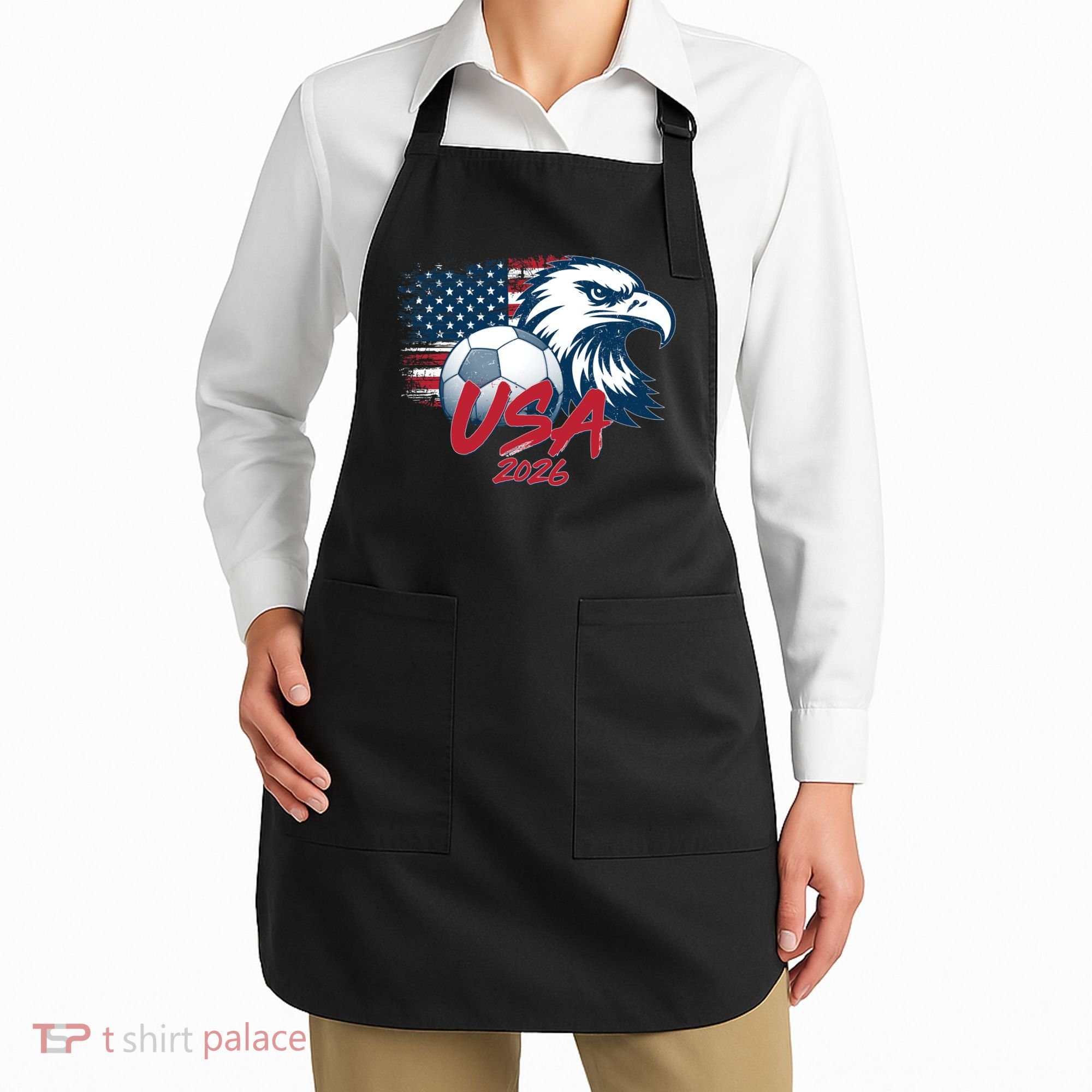 USA Soccer 2026 Eagle And Flag  Apron