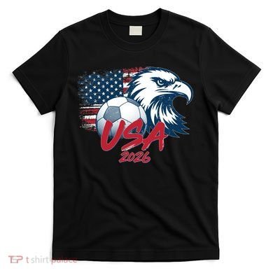 USA Soccer 2026 Eagle And Flag  T-Shirt