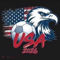 USA Soccer 2026 Eagle And Flag  T-Shirt thumb 7