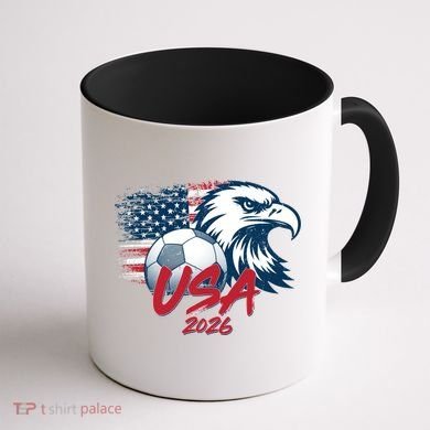 USA Soccer 2026 Eagle And Flag  Coffee Mug back