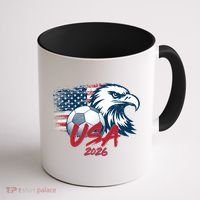 USA Soccer 2026 Eagle And Flag  Coffee Mug thumb 1