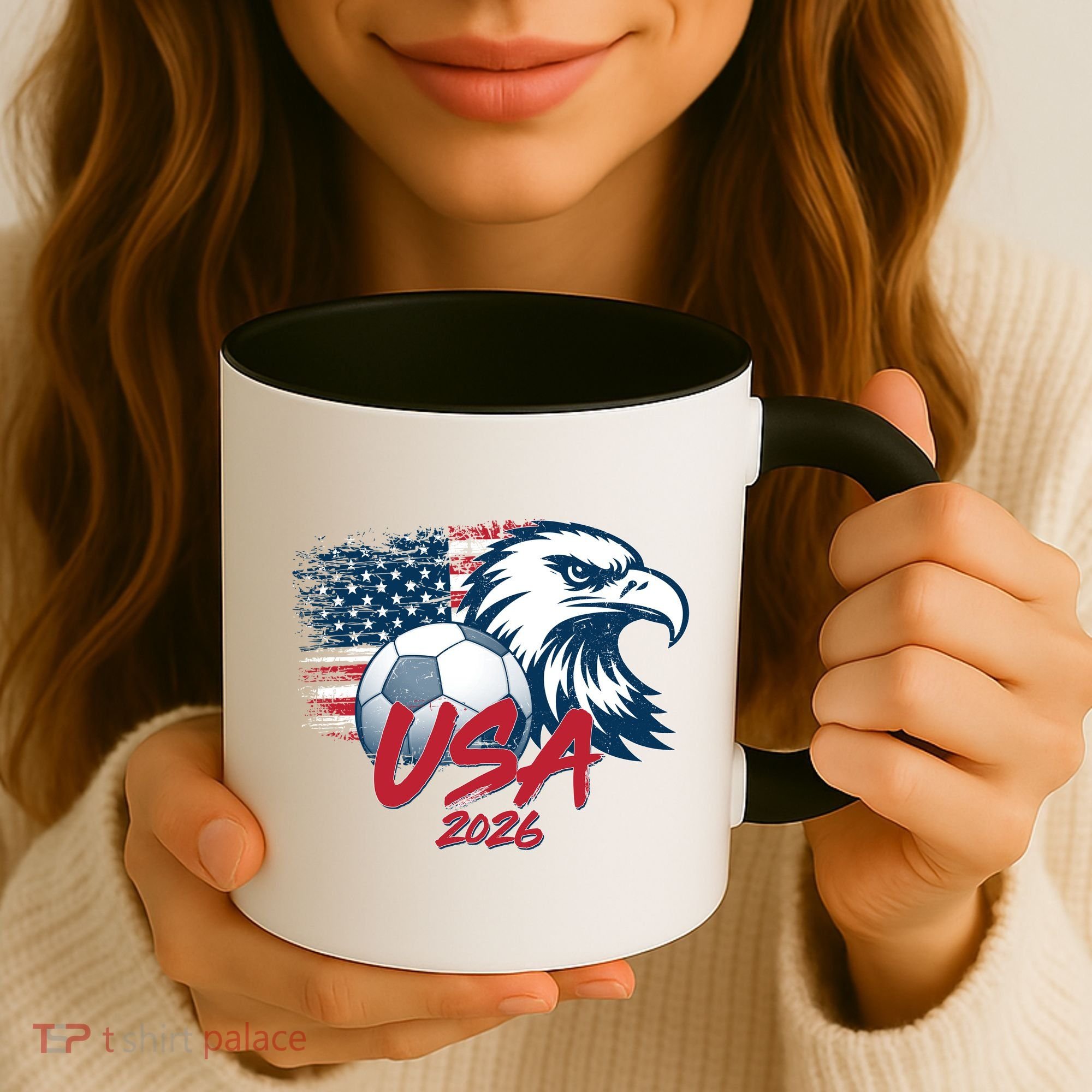 USA Soccer 2026 Eagle And Flag  Coffee Mug