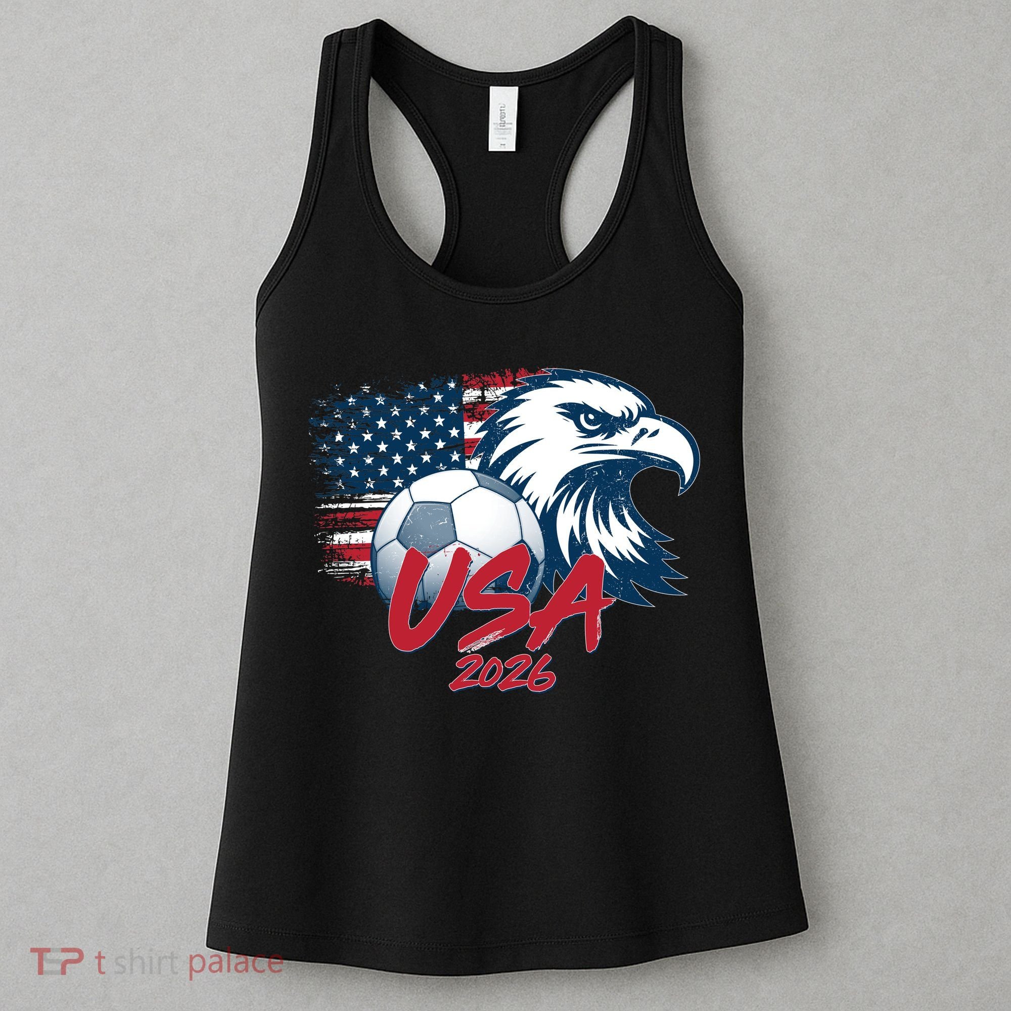 USA Soccer 2026 Eagle And Flag  Women's Tank Top