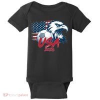 USA Soccer 2026 Eagle And Flag  Baby Bodysuit thumb 0