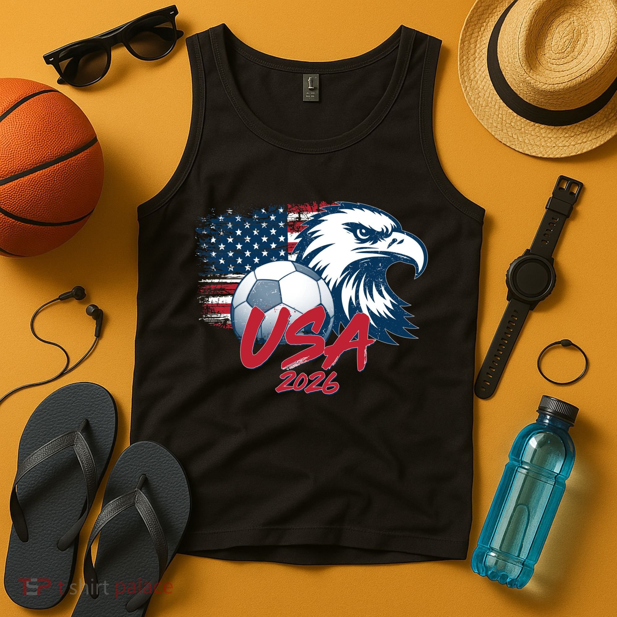 USA Soccer 2026 Eagle And Flag  Tank Top