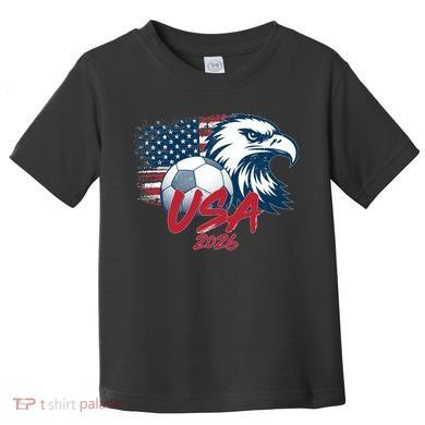 USA Soccer 2026 Eagle And Flag  Toddler T-Shirt