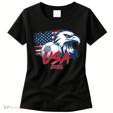 USA Soccer 2026 Eagle And Flag  Women's T-Shirt