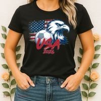 USA Soccer 2026 Eagle And Flag  Women's T-Shirt thumb 2
