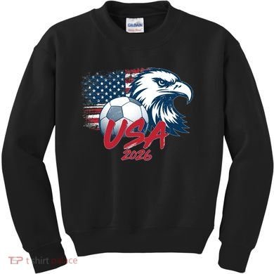 USA Soccer 2026 Eagle And Flag  Kids Sweatshirt