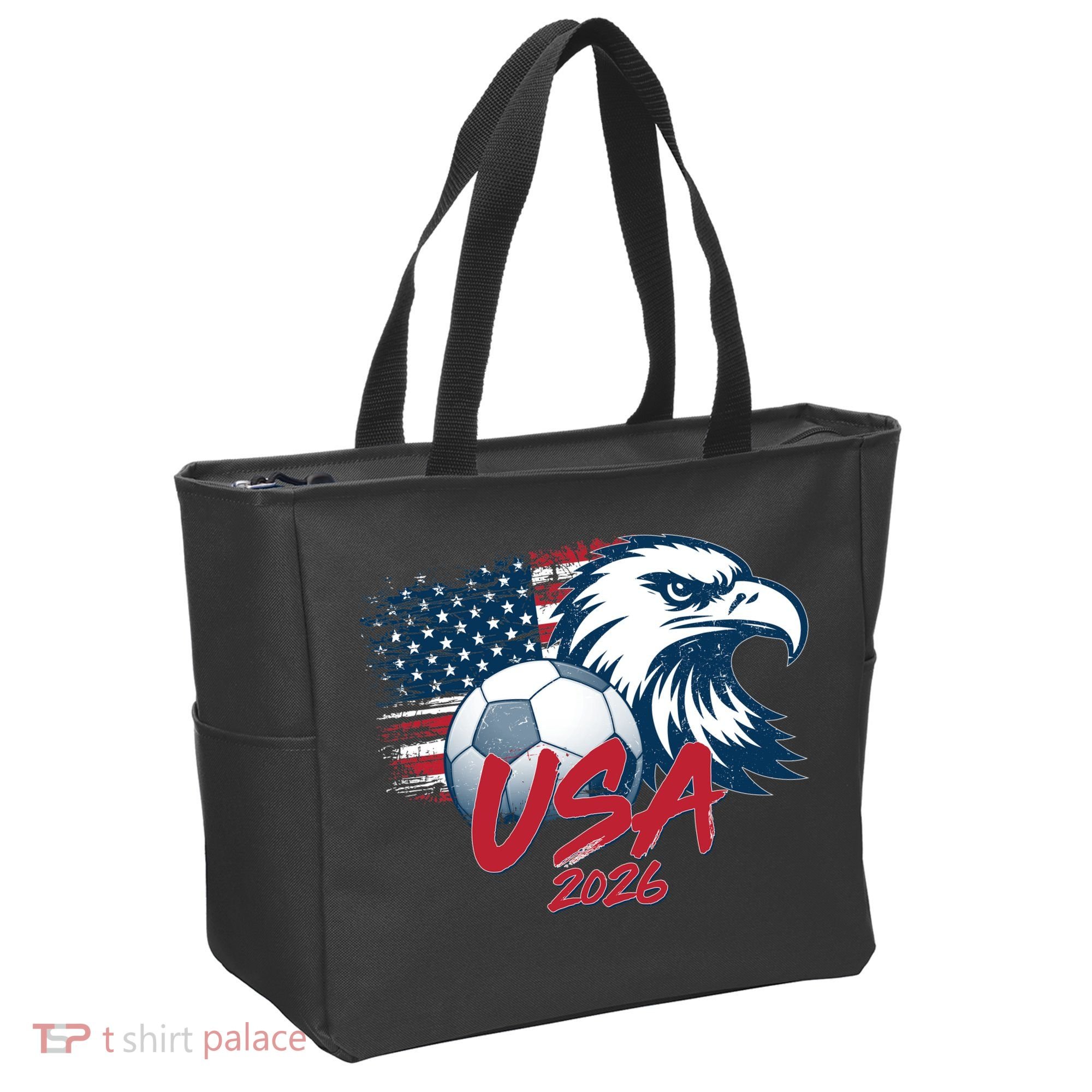 USA Soccer 2026 Eagle And Flag  Tote Bag