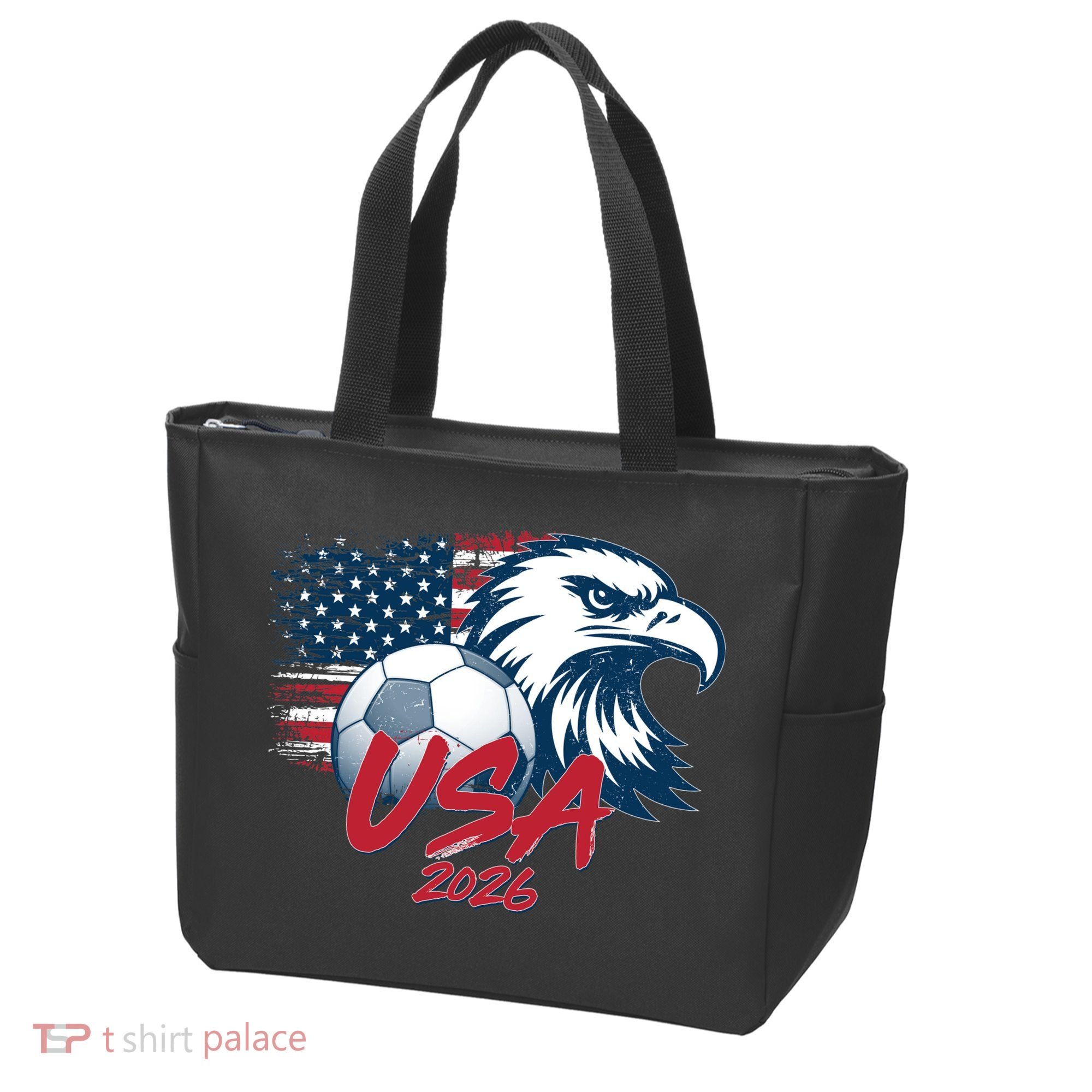 USA Soccer 2026 Eagle And Flag  Tote Bag