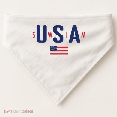 Usa Swim 2024 USA-Made Doggie Bandana