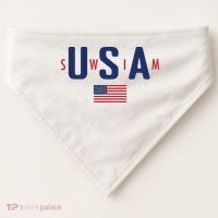 Usa Swim 2024 USA-Made Doggie Bandana thumb 0