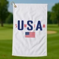 Usa Swim 2024 Golf Towel thumb 1