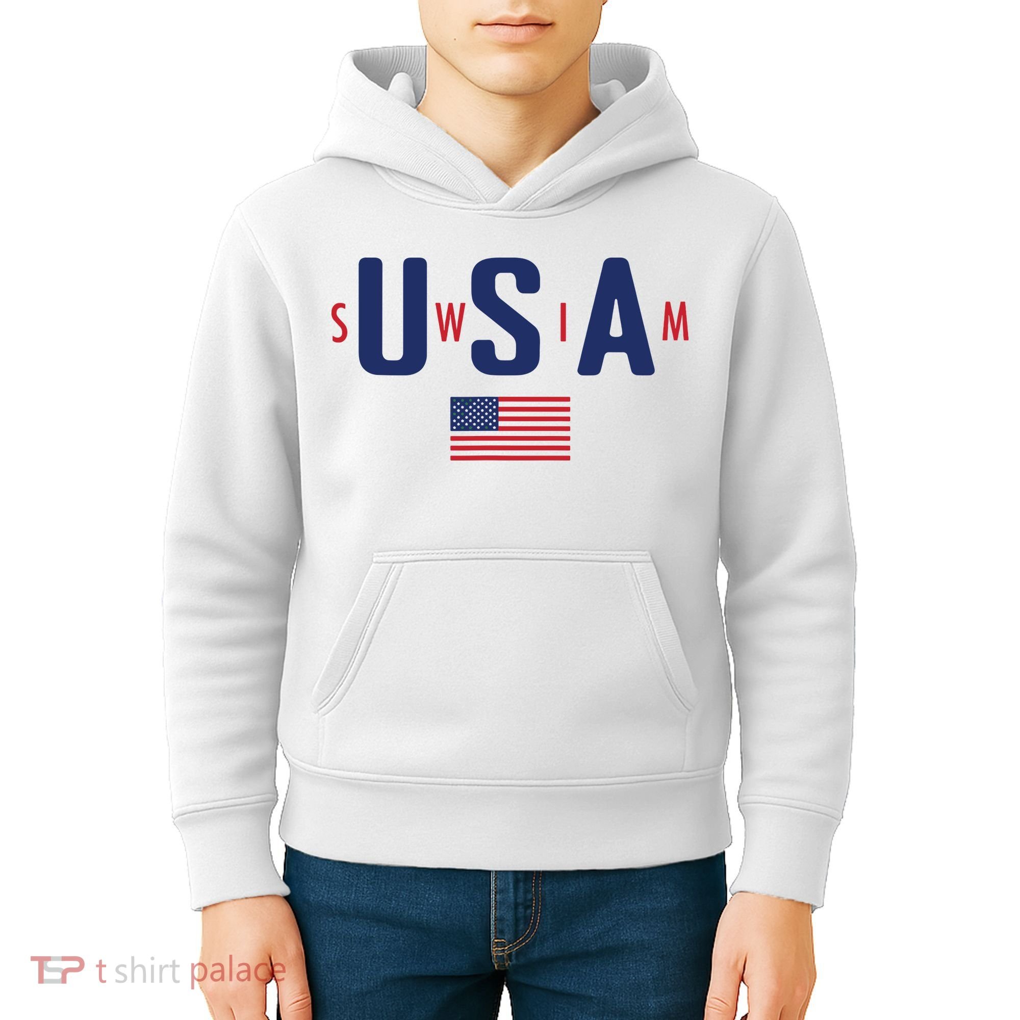 Usa Swim 2024 Kids Hoodie