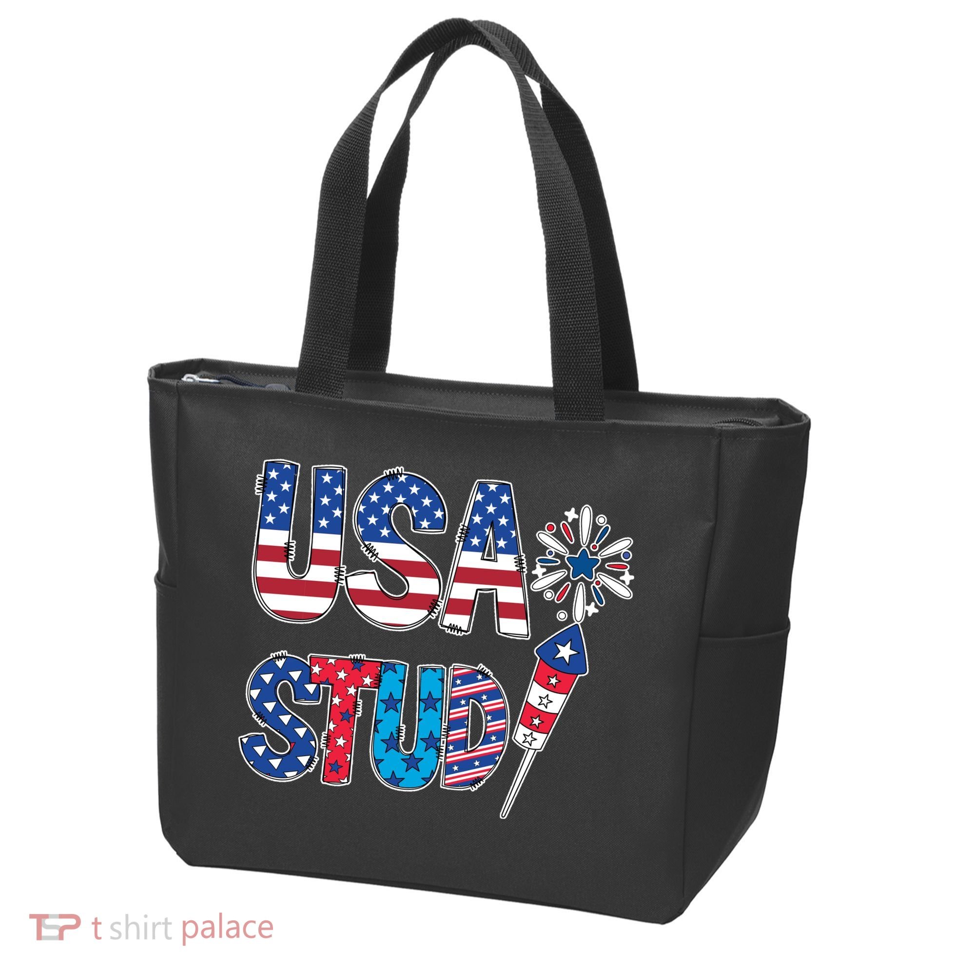 USA Stud 4th Of July Firework Cute Tote Bag