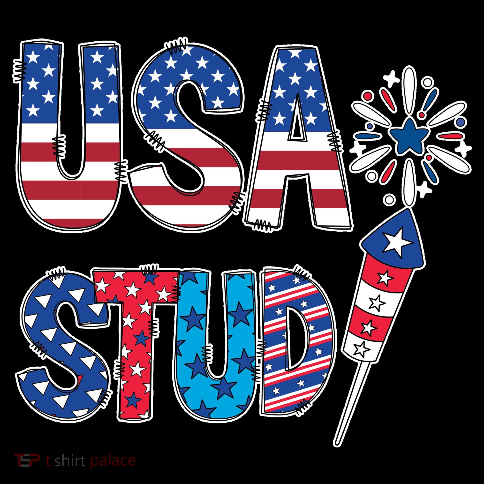 USA Stud 4th Of July Firework Cute Tote Bag