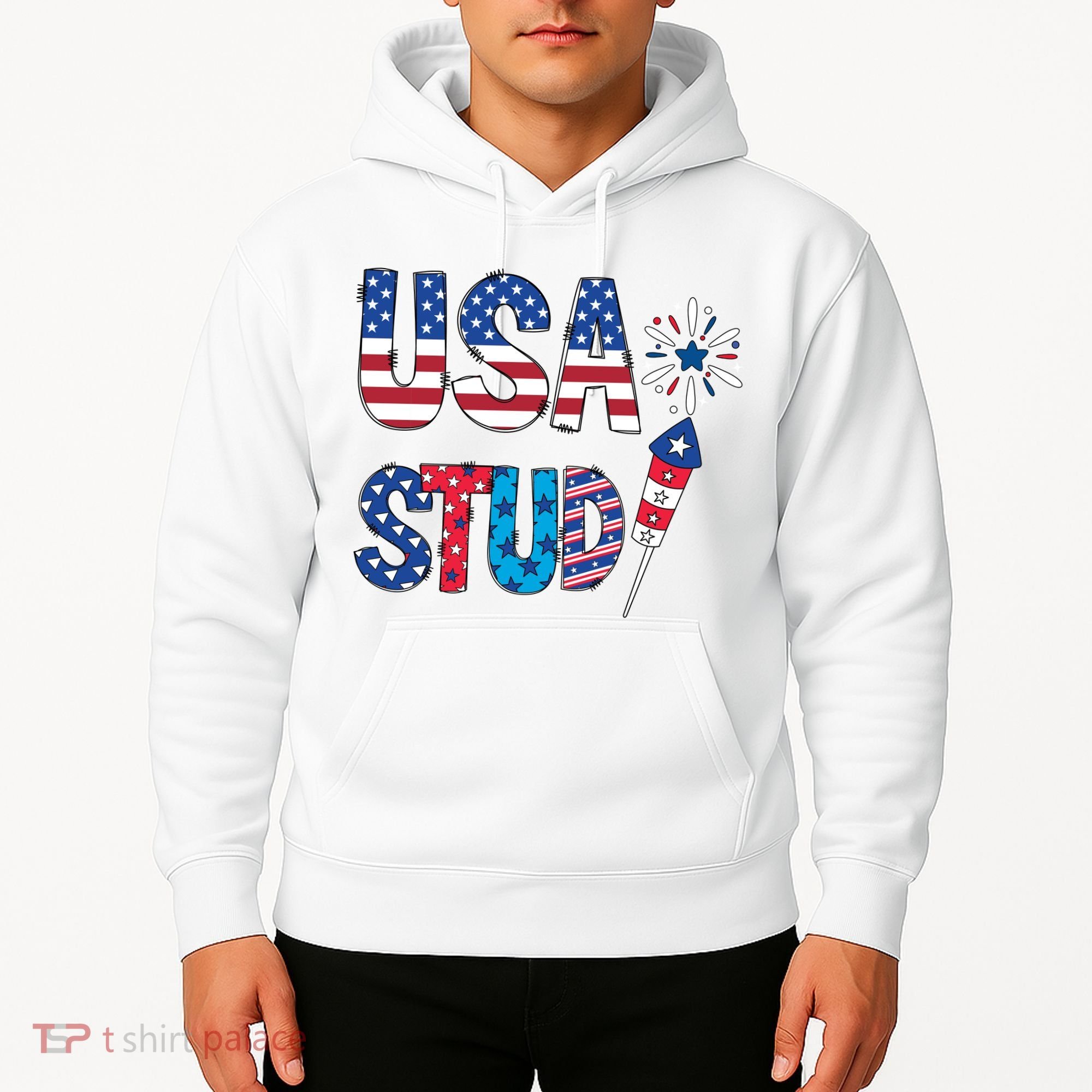 USA Stud 4th Of July Firework Cute Hoodie