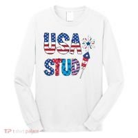 USA Stud 4th Of July Firework Cute Long Sleeve Shirt thumb 0