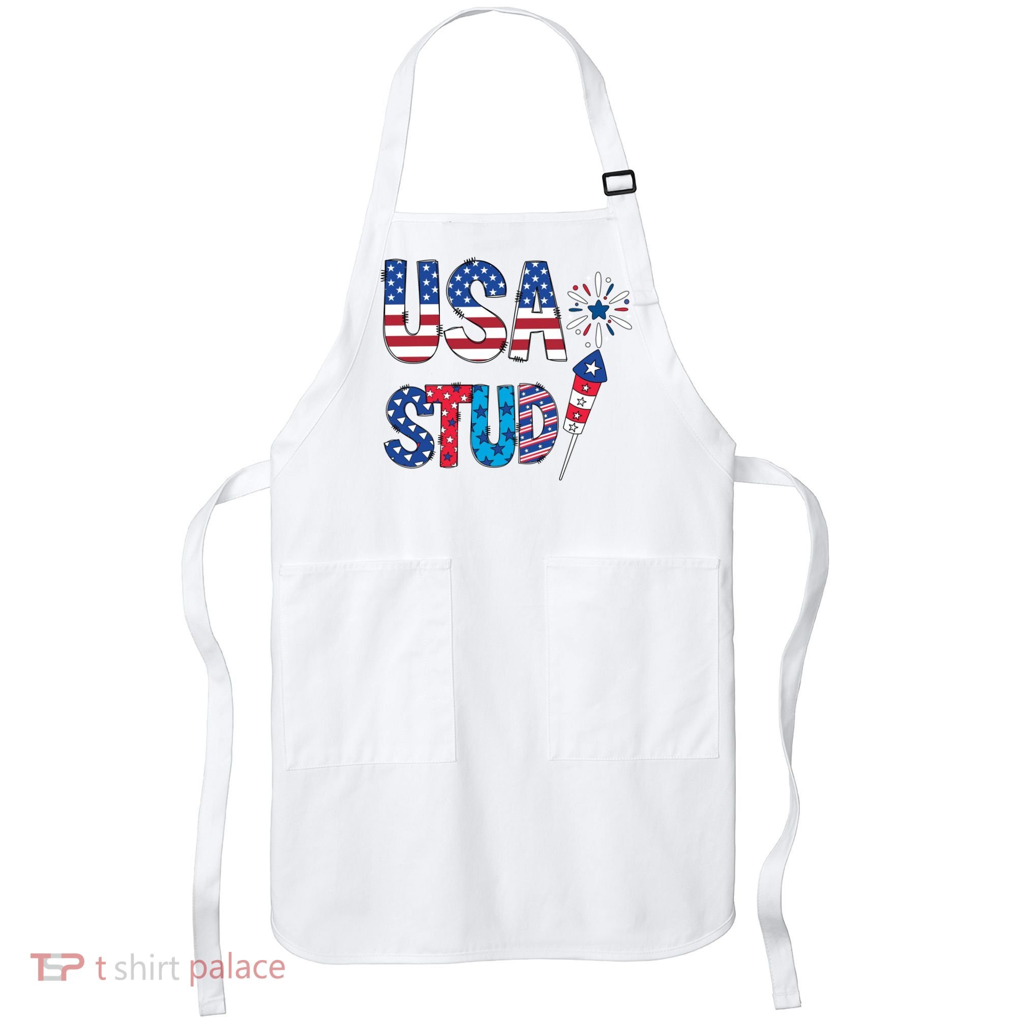 USA Stud 4th Of July Firework Cute Apron