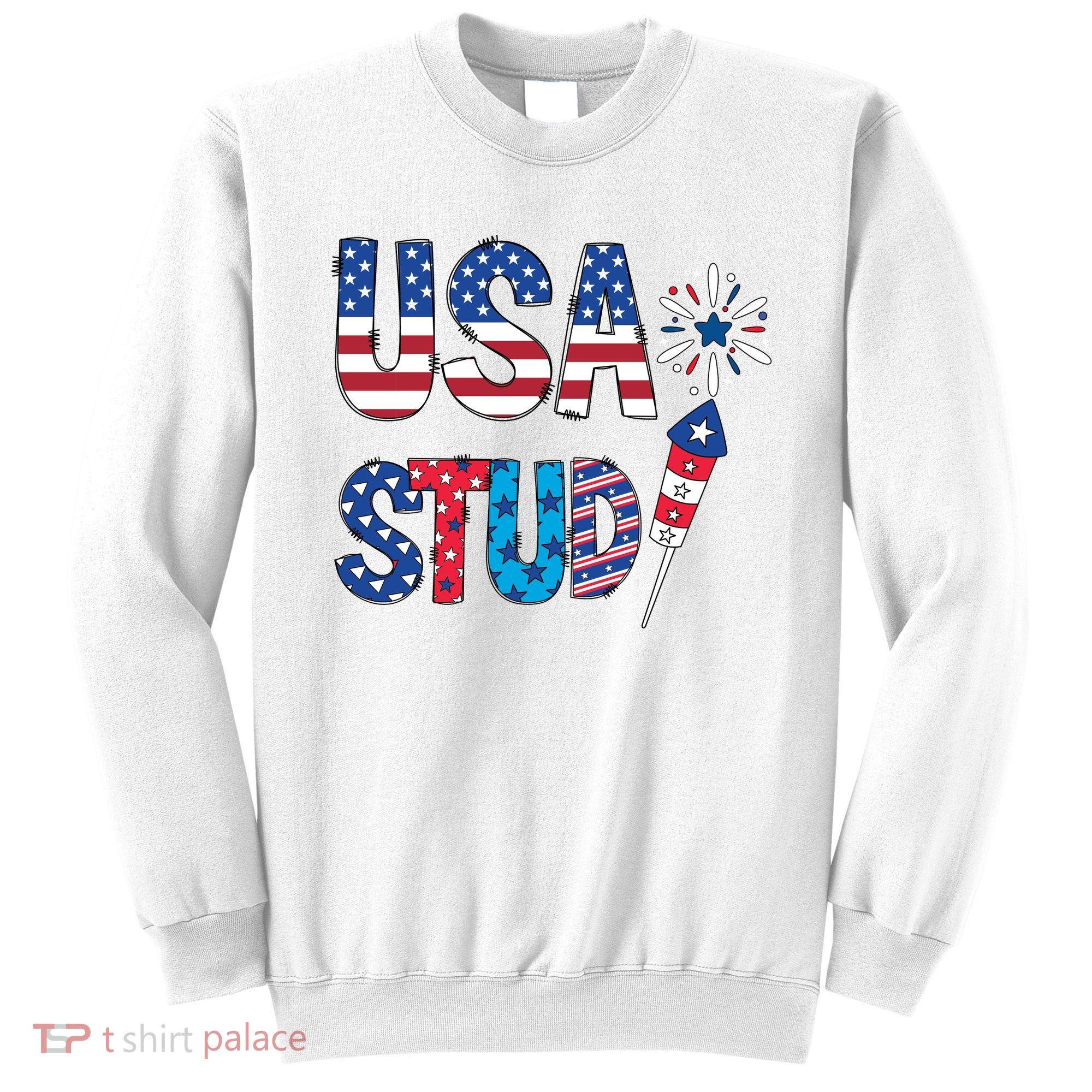 USA Stud 4th Of July Firework Cute Sweatshirt